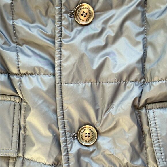 Waterville Navy Puffer Wool Trim Men Luxury Jacket Size 54 (US XL) Quilted Italy - Picture 3 of 15